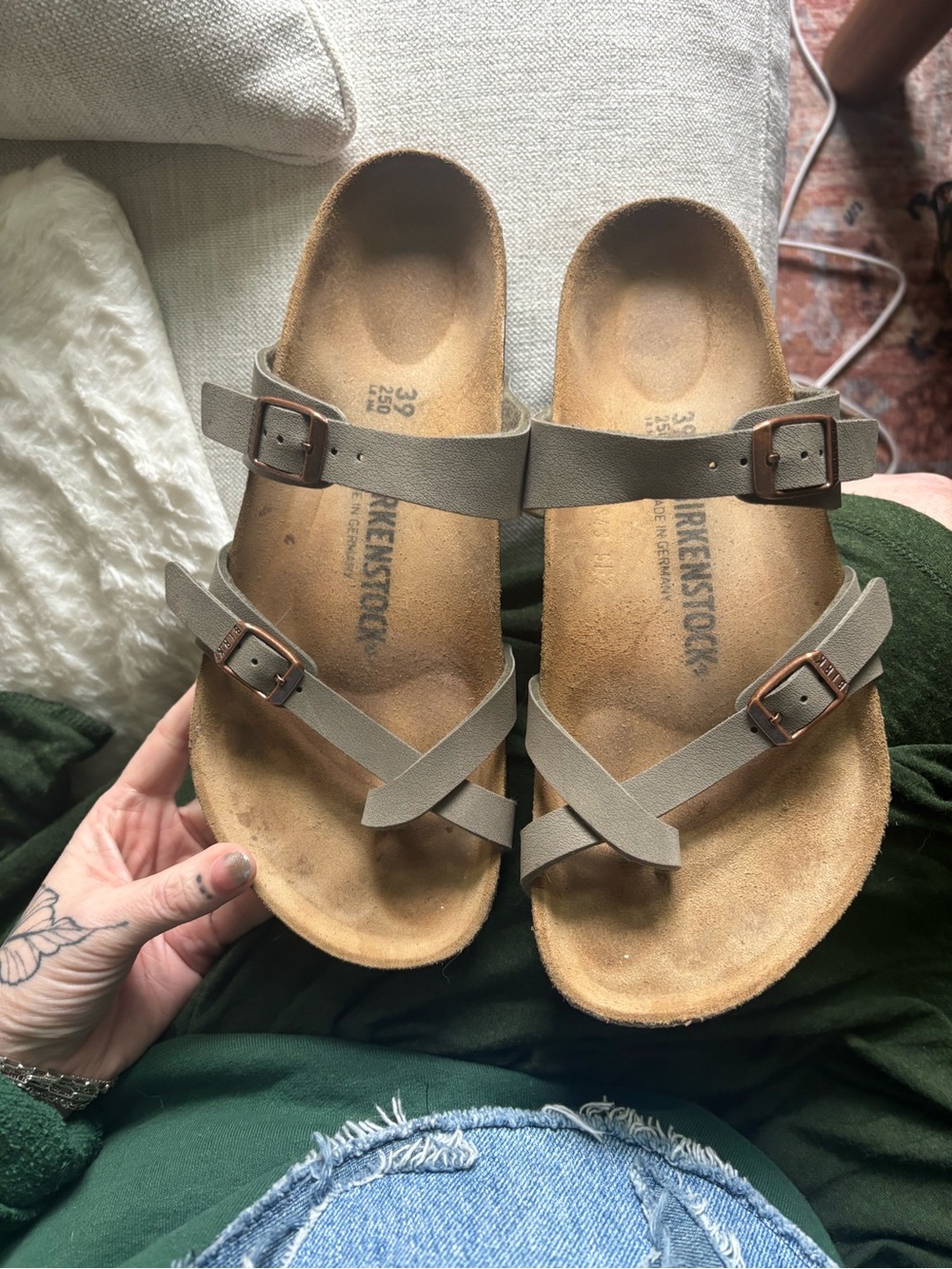 Mayari Birkenstocks Olive 39